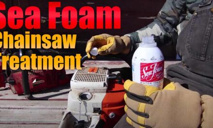 Sea Foam Motor Treatment in a Chainsaw